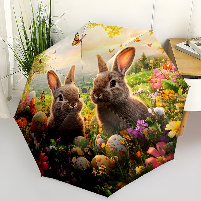 Lively Rabbit Automatic Folding Umbrella Compact, Lightweigh Perfect for Outdoor Adventures and Travel as a Thoughtful Gift for Friends and Family