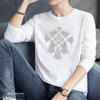 240g Double-Sided Liquid Ammonia Cotton Long Sleeve Unisex T-Shirt - New Solid Color Casual Base Layer for Autumn/Winter 2024