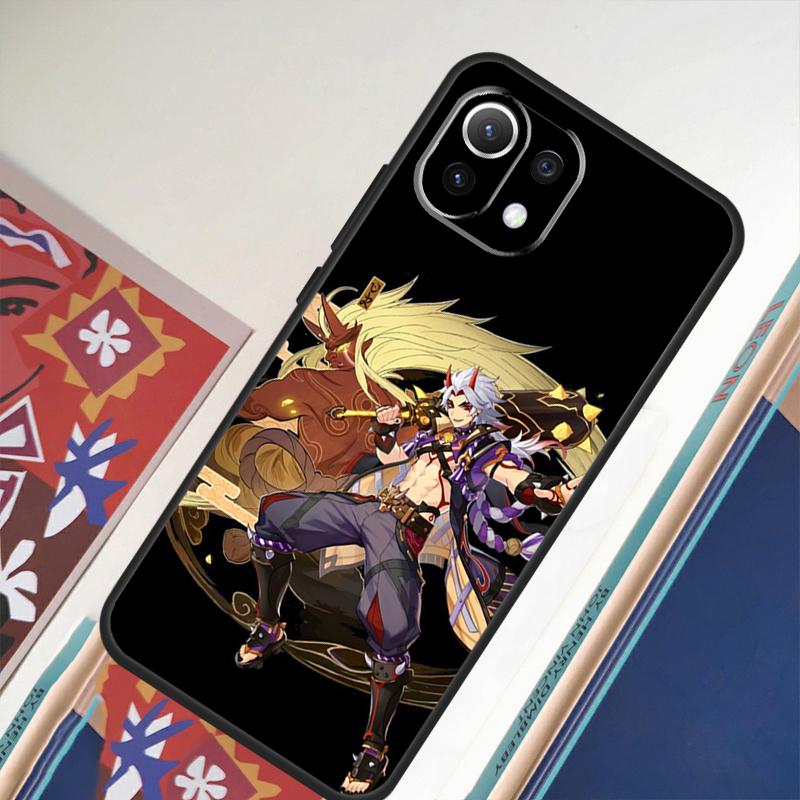 Genshin Impact Arataki Itto For Xiaomi 11T 12T 13 Pro 12 11 Lite Phone Case For POCO F5 X5 Pro F4 X4 GT F3 M5 X3 Pro