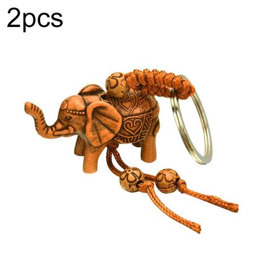 

2шт слон сердце лошадь черепаха узел подвесной брелок для ключей держатель Elephant