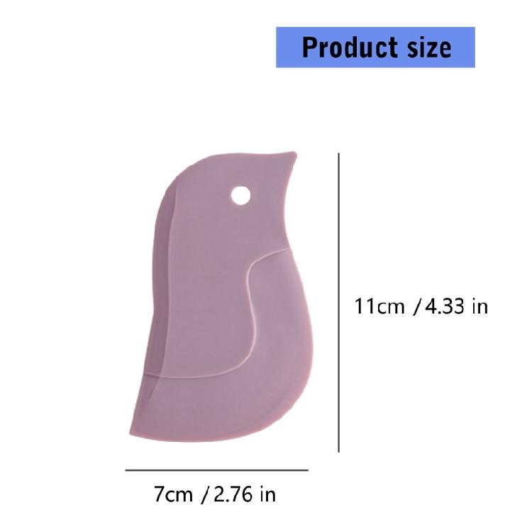 Flexible Silicone Scrapers With Penguins Designs Kitchen Baking Utensil Dishwasher Safe Dirt and Grease Cleaning Tool