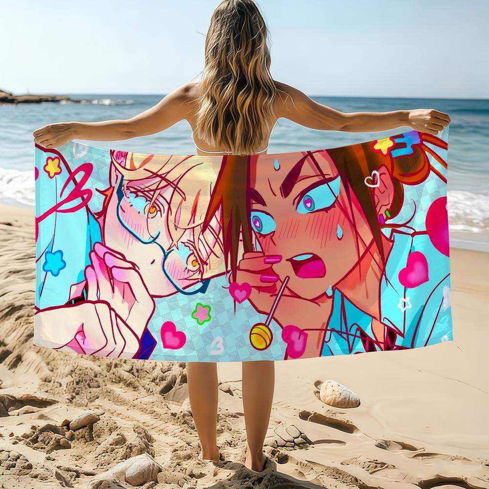 Cartoon A-lien S-Stage S Towel Beach Towel Oversized Quick Dry Towel Absorbent Soft Swim BeachTowels for Men Women