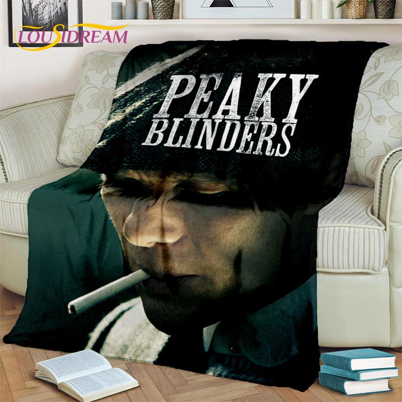 

HD Tommy Shelby 3D P-Peaky Blinders Blanket,Soft Throw Blanket for Home Bedroom Bed Sofa Picnic Travel Office Cover Blanket Kids 75x90cm