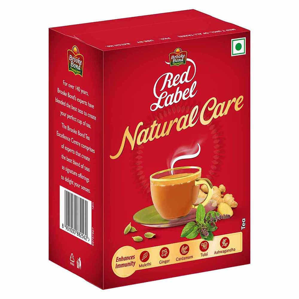 Brooke Bond Red Label Natural Care Tea 250g Balení 1 S 5 Ájurvédskými Ingrediencemi Pro Imunitu