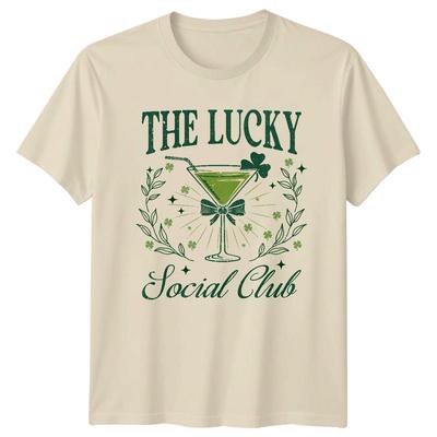 The Lucky Social Club St Patricks Day Holidays Unisexs Unisexs Graphic Tee