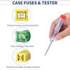 Car Fuses Assortment Kit With Tester, 156PCS Auto Fuse Standard, Small, Mini Sizes, Low & Tall Profile (2A 5A 10A 15A 20A 25A 30A 35A 40A),