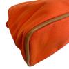 HERMES Zipper Cosmetics Pouch Bolide Vanity cotton Pouch MM Pouch Orange cotton Used