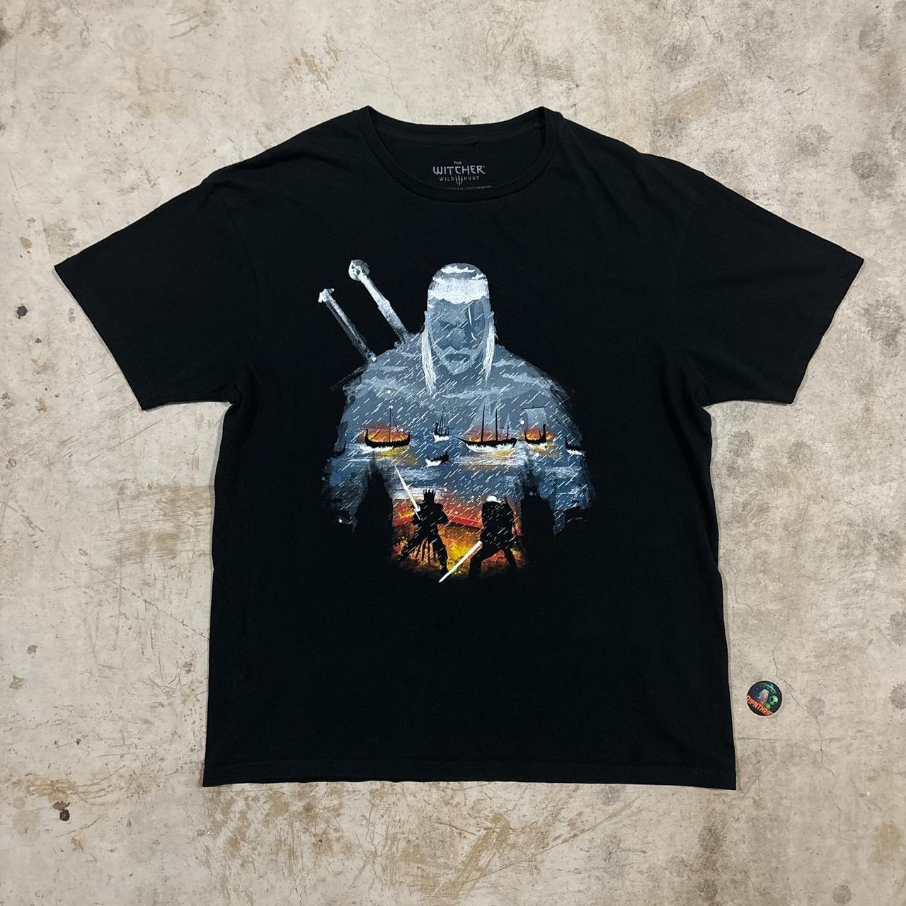 2019 The Witcher Wild Hunt gaming t shirt Size L Unisex T-Shirt S