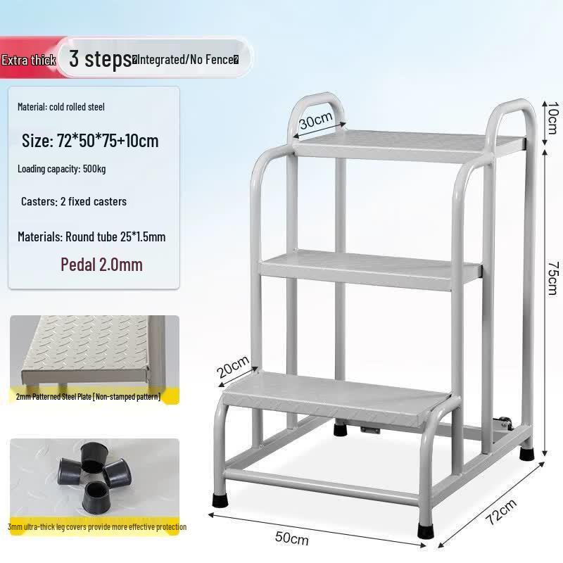 JINGGENG Industrial Step Ladder with Stocking Cart Function