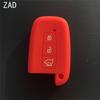 ZAD 3 Buttons Silicone Car Key Case Cover for KIA K5 K4 K3 K2 Rio Sportage Cerato Sorento Forte Carens Smart Key Car Key Case