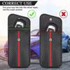 2er-Pack Faraday-Tasche für Autoschlüsselanhänger, Karbonfaser-Stoff Auto-Schlüssel RFID-Signalblockierende Tasche Keyless Signalblocker Schlüsselhülle für Autosicherheit Diebstahlschutz Re