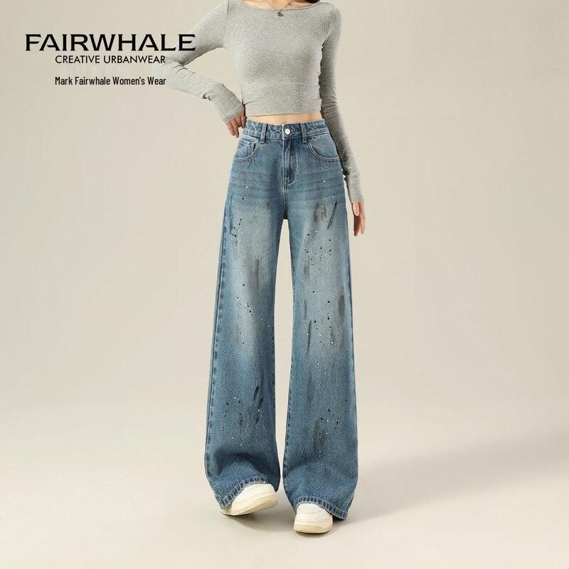 Mark Fairwhale Women s American Splatter Ink Straight-Leg Jeans 28