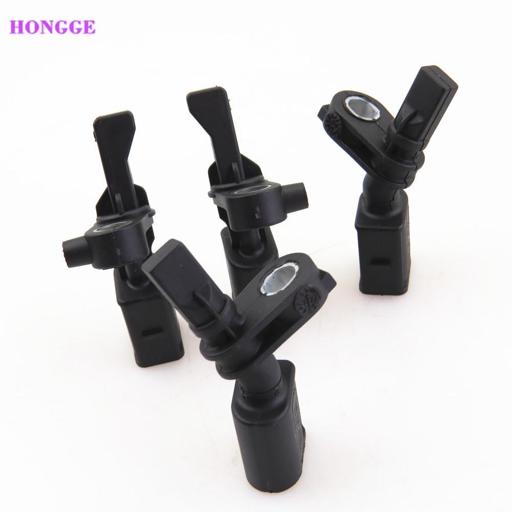 4Pcs FWD ABS Wheel Sensor Front Rear Left Right Kit For TT Q3 A3 CC Beetle Eos Golf Passat B6 Superb Alhambra