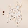Breathable Baby Comfort Blanket Cotton Baby Lovey Year Round Security Blanket  Travel Soothing
