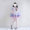 3Pcs Sweet Maid Outfit Women Anime Maid Costume Fancy Dress Cosplays Costume Maid Dress with Headwear Apron