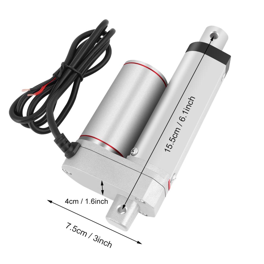 DC 12V Linear Actuator 75KG Maximum Lift 50mm Stroke Electric Motor for Auto Car