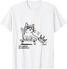 Cat No Kings in America Funny Protest Design Unisex T-Shirt