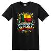Benin Flag T Shirt W/ Graffiti Paint Drip Patriotic Art Bold Streetwear Tee Gift