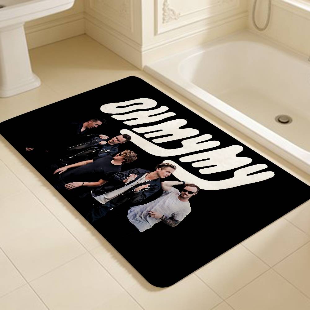Pop Rock Band O-Onerepublic Floor Mat INS Style Soft Bedroom Floor House Laundry Room Mat Anti-skid Household Carpets