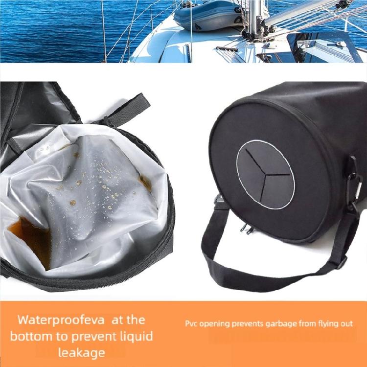 Reusable Outdoor Trash Bag Waterproof Folding Storage for Boating Camping Beach Activity Heavy Type Fabric Texture