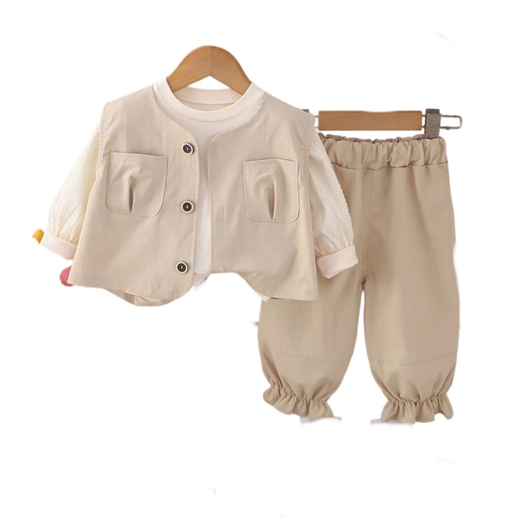 Kids Casual Long-Sleeve Set, Comfortable Daily Wear Outfits