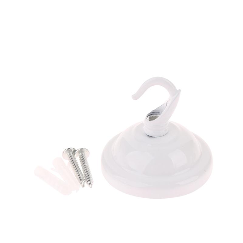 1 Set Ceiling Mount Pendant Lamp Base Black/White/Bronze/Gold/ 56Mm Diy Round Iron Hook Ceiling Plate Base