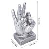 OK Gesture Resin Sculpture Retro Desktop Ornament Finger Statue Home Office Decor Gold Finish Figurine Modern Abstract Art Deco