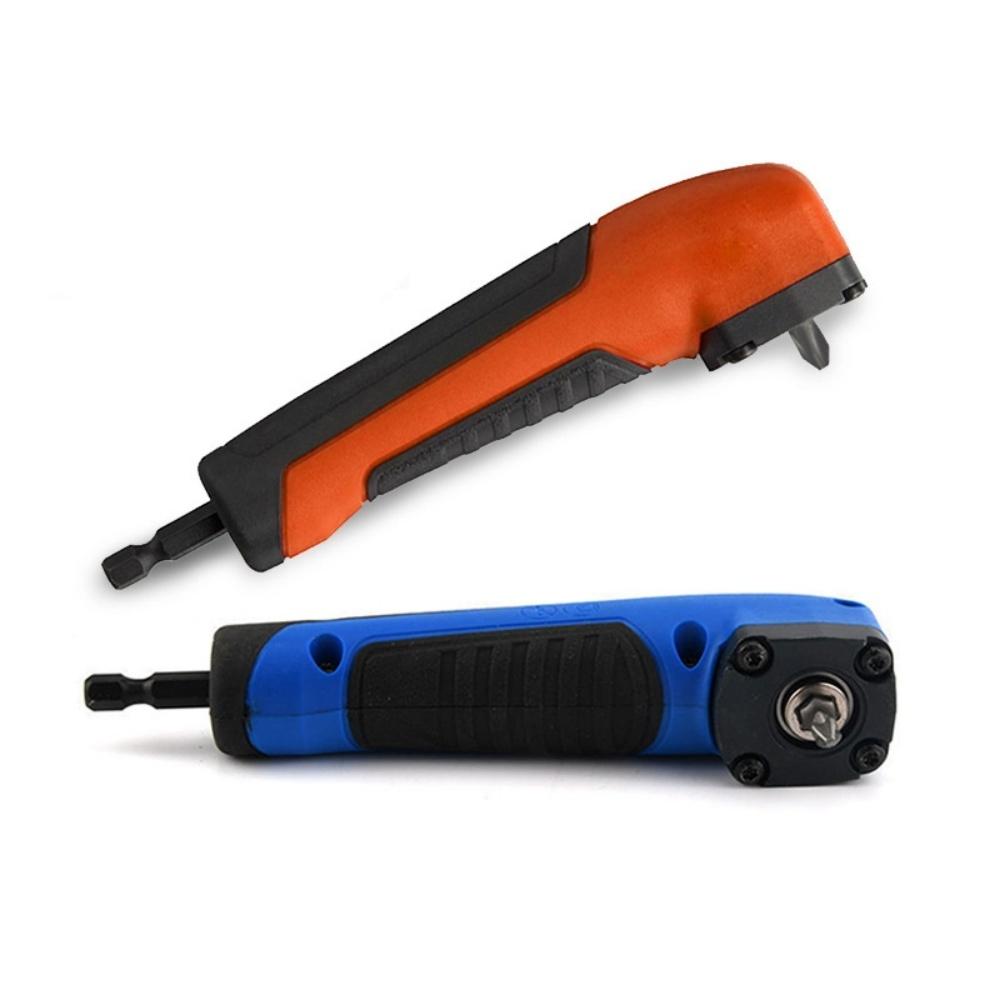 Multifunctional 1/4 Inch Screwdriver Hex Drill Bit Socket Holder High Torque Right Angle Screwdriver Socket Adapter Manual Tool