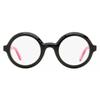 Women S Round eyeglaSSeS Ml5194 01a Black Red 48mm 01a