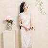 San Cai New Chinese Style Embroidered A-Line Dress