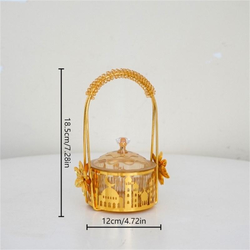 Multifunktionales Metall-Serviertablett für Feiertagspartys Elegantes Snack-Aufbewahrungsbehälter mit rutschfester Basis