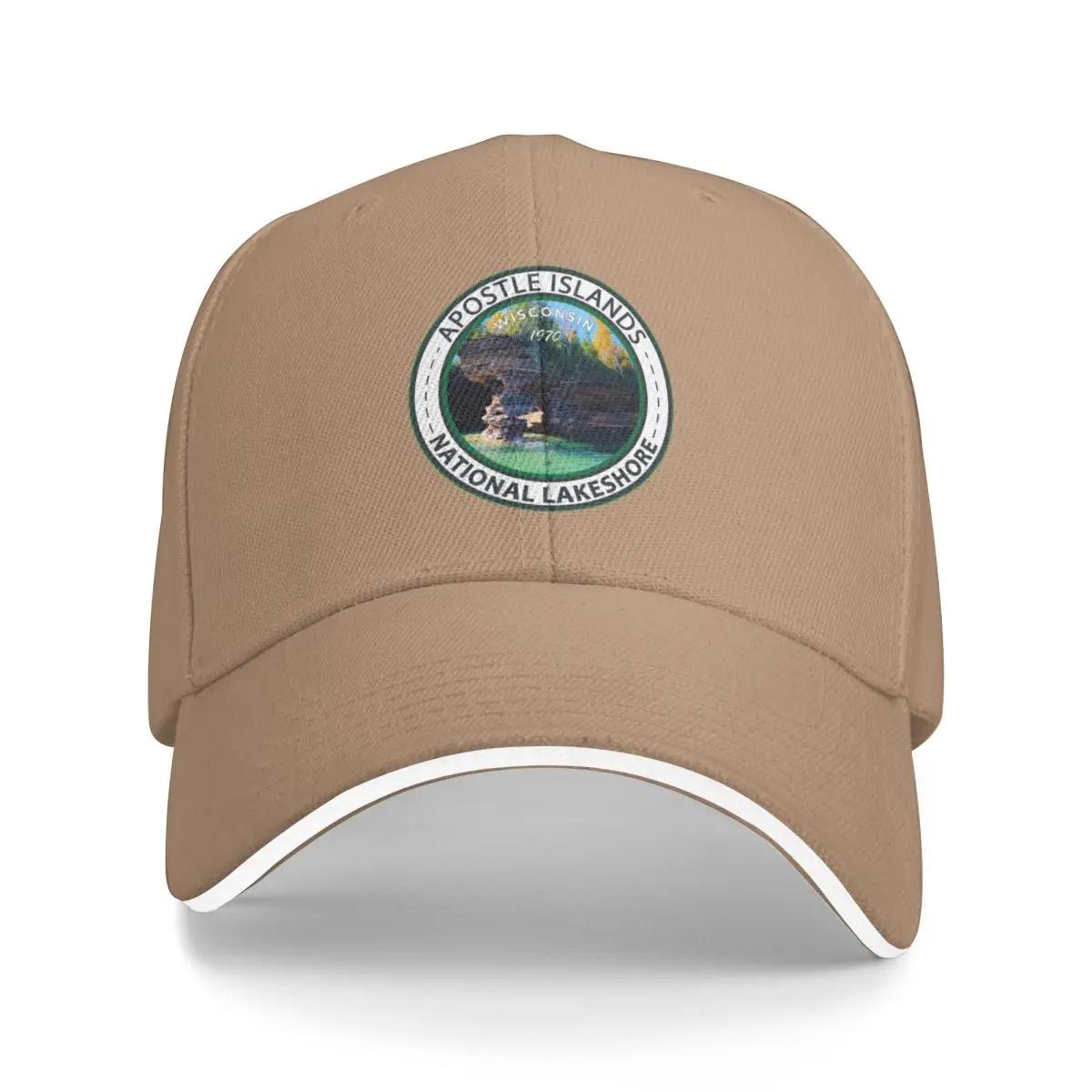 

Apostle Islands National Lakeshore Wisconsin Badge Baseball Cap Beach Kids Hat Unisex Hats Women s