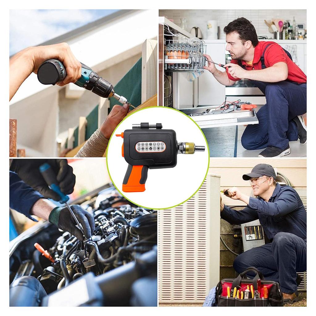 16-in-1 Multi Screwdriver Set Multi Angle Electric Screwdriver Guns with Magnetic Bit Magazine Manual Screwdriver Set