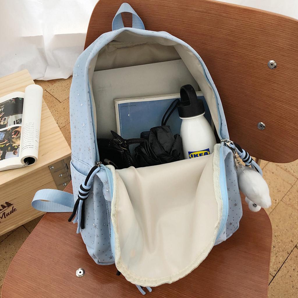 Schoolbag High Value Japanese Niche Star Schoolbag Junior High School High School Students Lightweight Backpack Large Capacity Casual Backpack