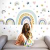 Wall Sticker Rainbow Stars Peel And Stick Girls Bedroom Playroom Decals