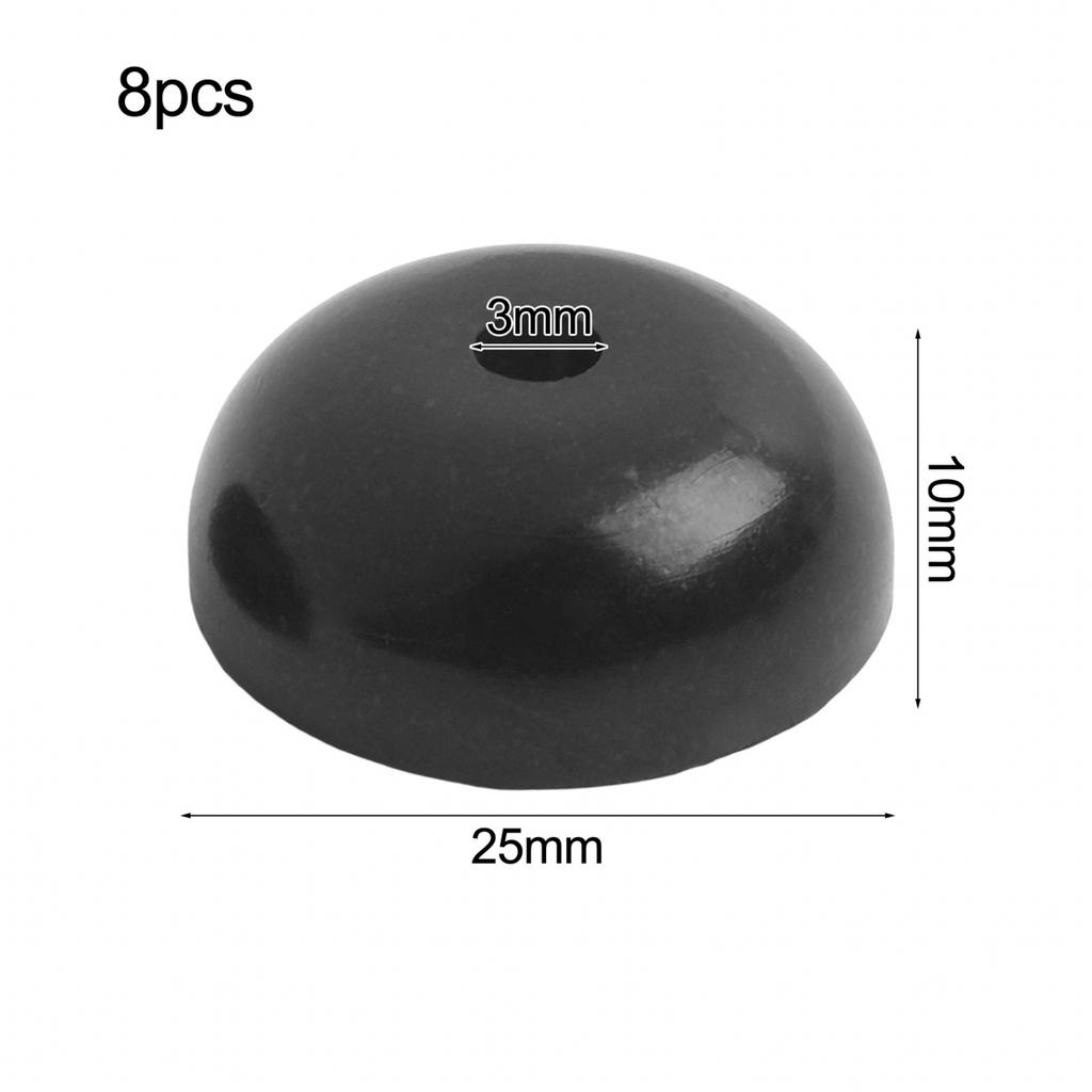 8pcs Speaker Cabinet Rubber Table Conical Full Size