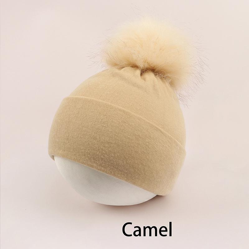 Baby Winter Warm Hats Toddler Pom Pom Beanie Knit Soft Caps For Boys Girls Cotton Elastic Children Bonnet Hat Beanies Girls Caps