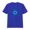 Cardano Crypto Ada Coin Blockchain Cryptocurrency T Shirt with Blue Dot Pattern Design vintage Washed Breathable Unisex