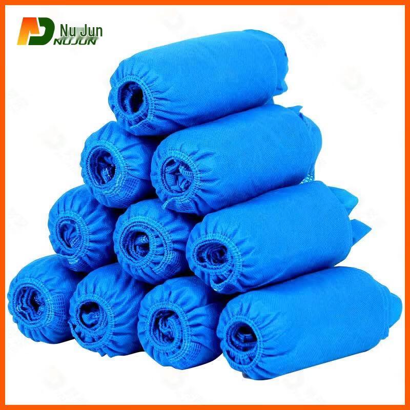 Nujun Disposable Non-Woven Shoe Covers 2000 Count (100 per Pack)