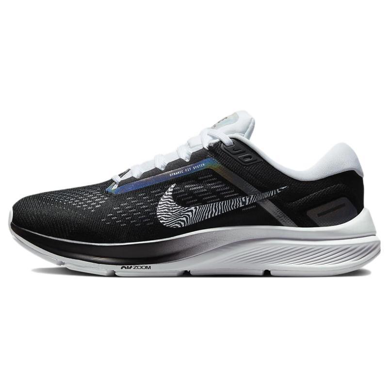 

Nike Женские кроссовки Air Zoom Structure 24 Black Zebra Iridescent повседневные DX9626-001 36