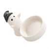 62KD Ceramics Cartoon Ghostly Figurine Candleholder Halloweens Decorative Scented Tealight Candlestick for Party Setting