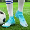 33-46 Men's High-top Football Shoes Are Laid-up Large-scale Children's Artificial Lawn AG Long Nail Football Boots Training Black Sneakers