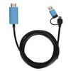 USB To HD Multimedia Interface Adapter Plug and Play USB Type C Converter Cable for Phone Laptop 6.6
