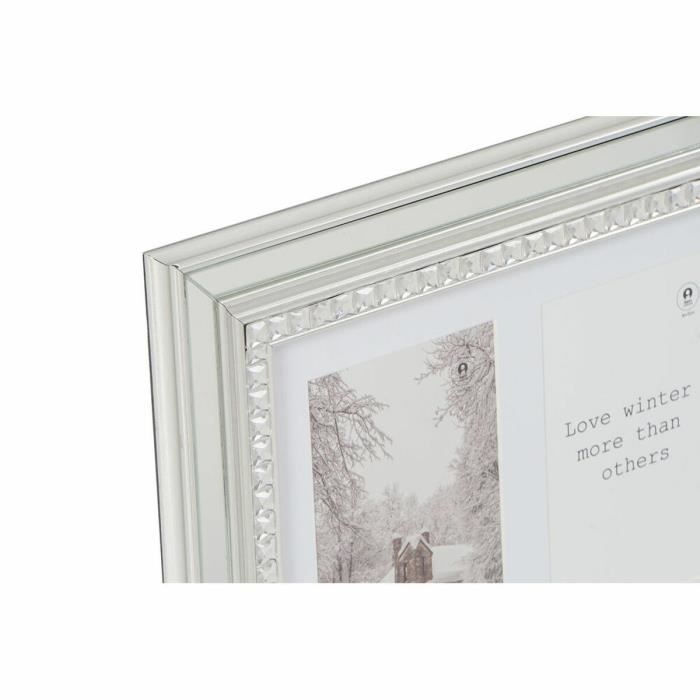 Cadre photo - Luxury - 46,5 x 2 x 28,5 cm - Verre argenté doré - Polystyrène traditionnel - 2 unités
