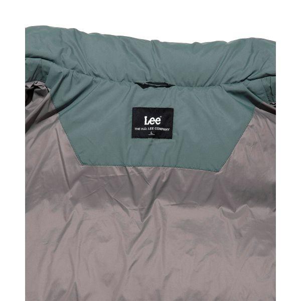 Lee Korean Style Letter Stand Collar Double Zipper Short Down Jacket Unisex Outerwear LE2504DP01TU
