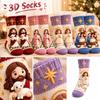 3D Plush Crochet Cute Socks, Soft Novelty Design for Everyday Wear and Gift Giving