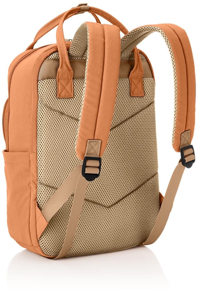 Anello Grande Square Backpack, A4 Size, Laptop Storage, 10 Pockets, Cinnamon, GTM0331, Orange, Free Size