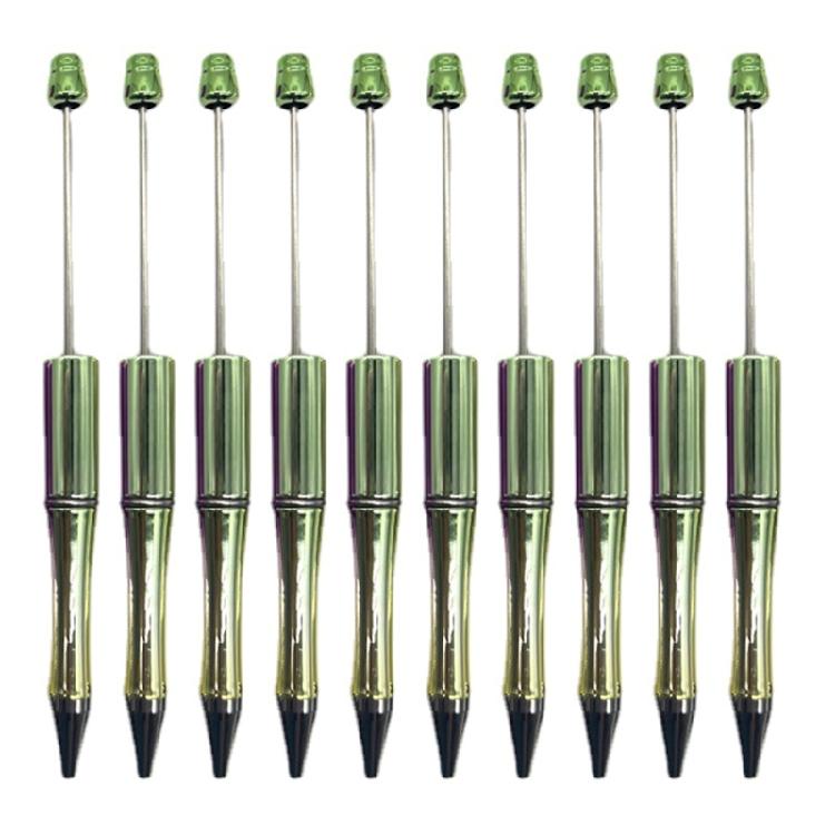 10Pcs Beadable Pen Plastic Bead Pen Ballpoint Pen Cute Pen Boy Girls Pen Gift