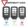 5 Button Silicone Remote Key Ring Case Cover Shell Holder Protector For Honda Passport CRV Pilot Accord Civic HRV 2016-2021