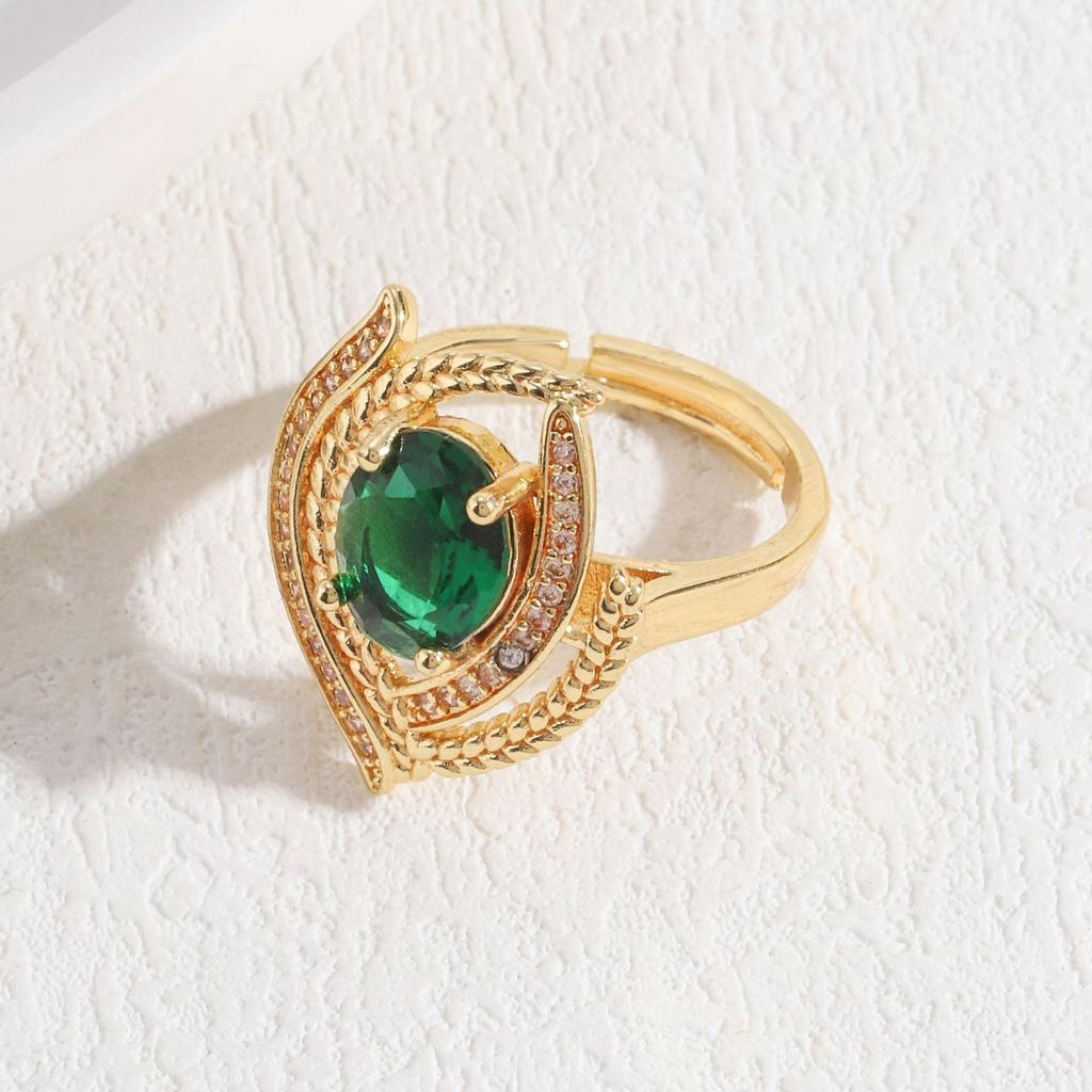 Emerald Necklace Female, High-End Retro Trend Inlaid Zircon Set